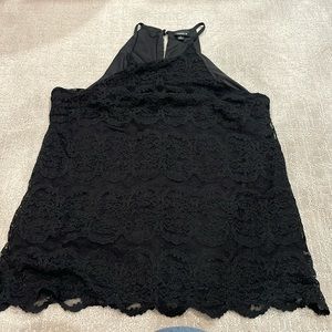 Black lace tank top